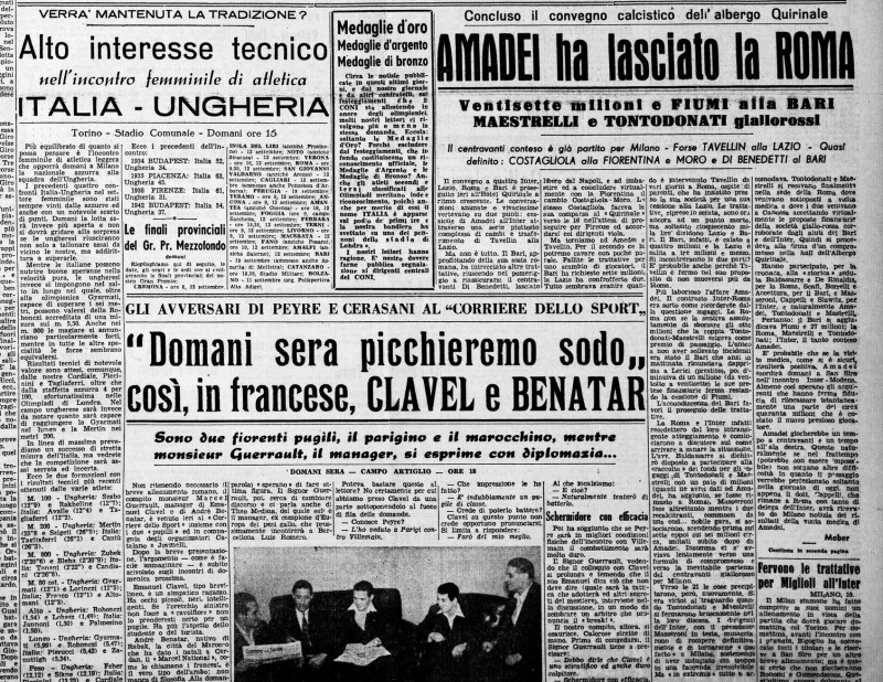 Corriere dello Sport 11-9-1948_Amadei lascia la Roma