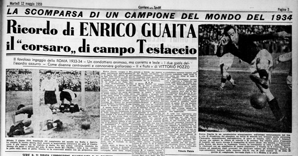 GUAITA MORTO  – Biografia – Corriere dello Sport 12-5-1959
