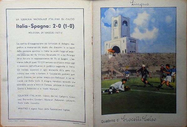 ITALIA-SPAGNA 29-5-1927