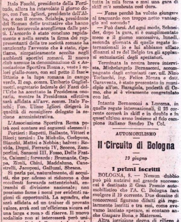 Gazzetta dello Sport – 9 giugno 1927 (2)