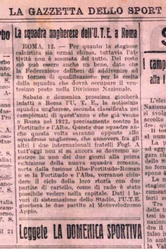 GAZZETTA DELLO SPORT 13-7-1927_ROMA-UTE – Copia