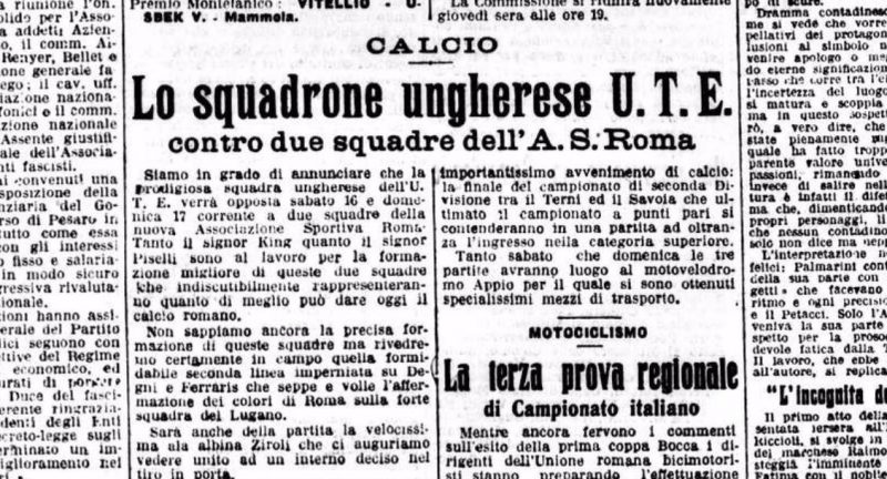 ROMA-UTE ANNUNCIO MESSAGGERO 14-7-1927