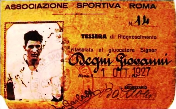 Giovanni Degni – Tessera AS Roma b – Copia