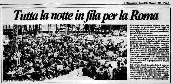 IL MESSAGGERO 14-5-1984-Roma-Liverpool incidenti (2)