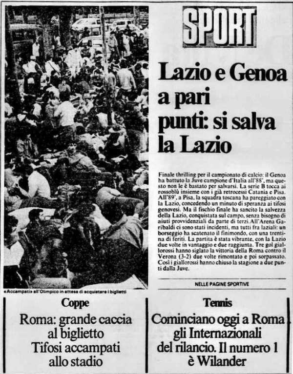 IL MESSAGGERO 14-5-1984-Roma-Liverpool incidenti (3)