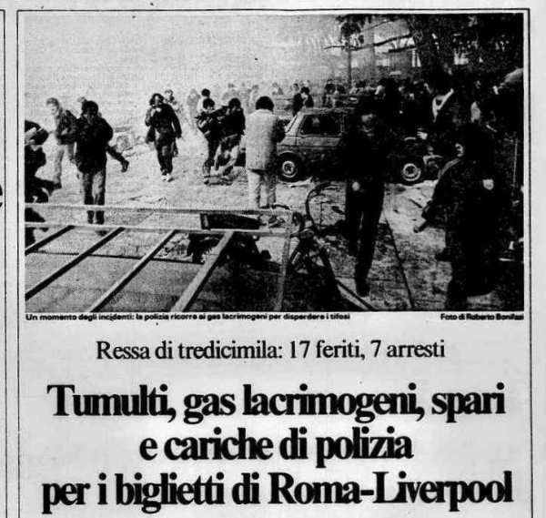 IL MESSAGGERO 15-5-1984-Roma-Liverpool incidenti (5) – Copia