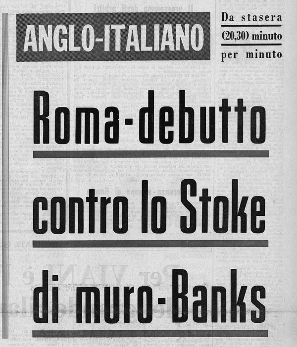 CORRIERE DELLO SPORT 26-5-1971 BANKS A ROMA