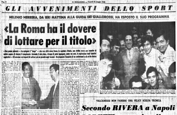 HERRERA-ALLA-ROMA-Messaggero-31-5-1968